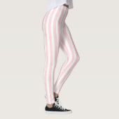 Baby Roze & Witte Streep Leggings (Rechts)
