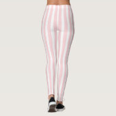 Baby Roze & Witte Streep Leggings (Achterkant)