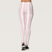 Baby Roze & Witte Streep Leggings (Achterkant)