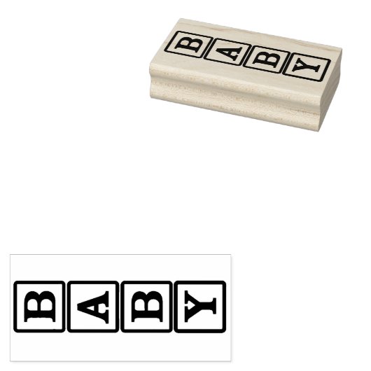 Baby Rubberstempel (Gestempeld)