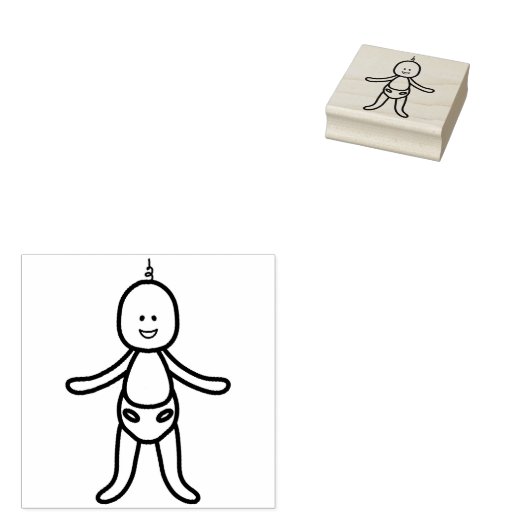 Baby Rubberstempel (Gestempeld)