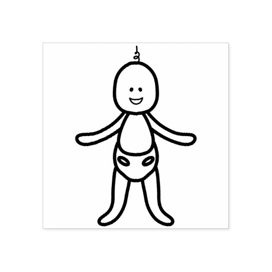 Baby Rubberstempel (Afrduk)