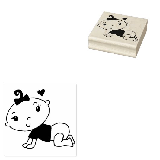 Baby Rubberstempel (Gestempeld)