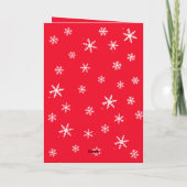 Baby`s 1e Kerstmis Santa Hat Sneeuwvlok Foto Kaart (Achterkant)