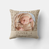 Baby`s 1st Christmas Knitting Photo  Kussen (Achterkant)