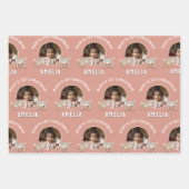 Baby’s 1st Christmas Reindeer Keepsake Photo Inpakpapier Vel (Voorkant)