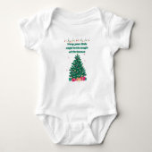 Baby’s eerste kerst – Schattige feestelijke bodysu Romper (Voorkant)