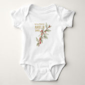Baby`s Eerste Kerstmis Hulst Winterloof Romper (Voorkant)