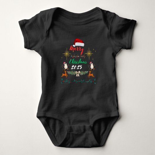 🎄 Baby’s eerste kerstpak 2025 – Schattige*son Romper (Voorkant)