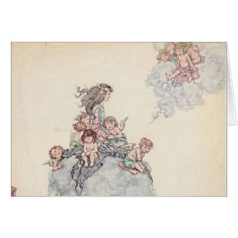 Baby’s en engel op Cloud Andersen’s Fairy Tales