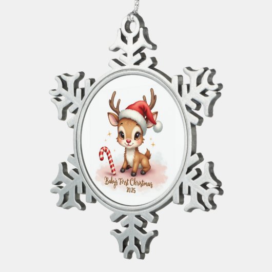 Baby’s First Christmas 2025 – Snowflake Ornament (Rechts)
