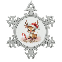 Baby’s First Christmas 2025 – Snowflake Ornament