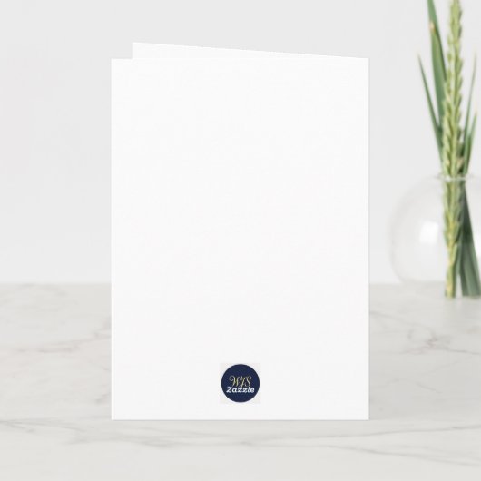 Baby’s First Christmas 2025 Unicorn Reindeer card Kaart (Achterkant)