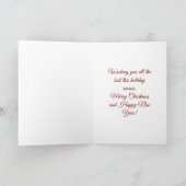 Baby’s First Christmas 2025 Unicorn Reindeer card Kaart (Binnen)