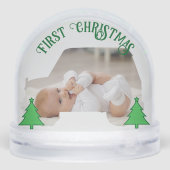  Baby’s First Christmas – 2 Photo Car-Shaped  Sneeuwbol (Achterkant)