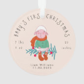 Baby’s First Christmas Adorable Lamb  Ornament (achterkant)