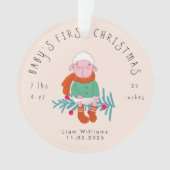 Baby’s First Christmas Adorable Lamb  Ornament (voorkant)