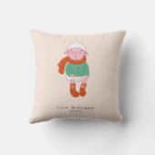 Baby’s First Christmas Adorable Lamb  Ornament Kussen (Achterkant)