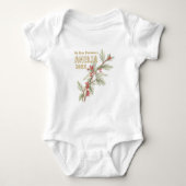Baby`s First Christmas Holly Winter Foliage Romper (Voorkant)
