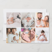 Baby’s First Christmas Multiple Photos Holiday Feestdagenkaart (Achterkant)