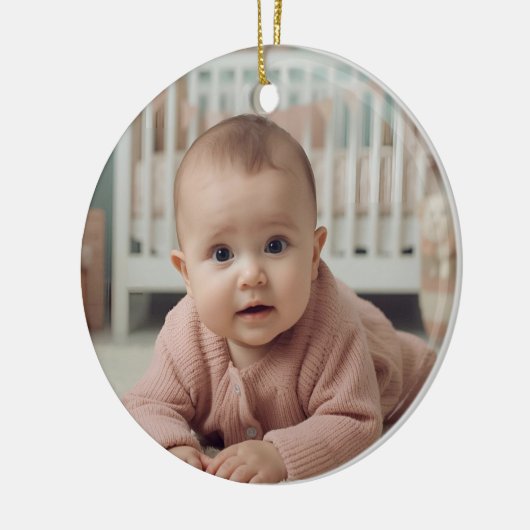 Baby’s First Christmas Ornament – Personalized (Links)
