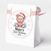 Baby’s First Christmas Personalised Favor Boxes –  Bedankdoosjes (Achterkant)