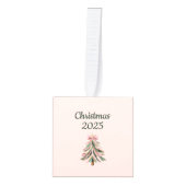 Baby’s First Christmas Personalized Cube Ornament (Voorkant)