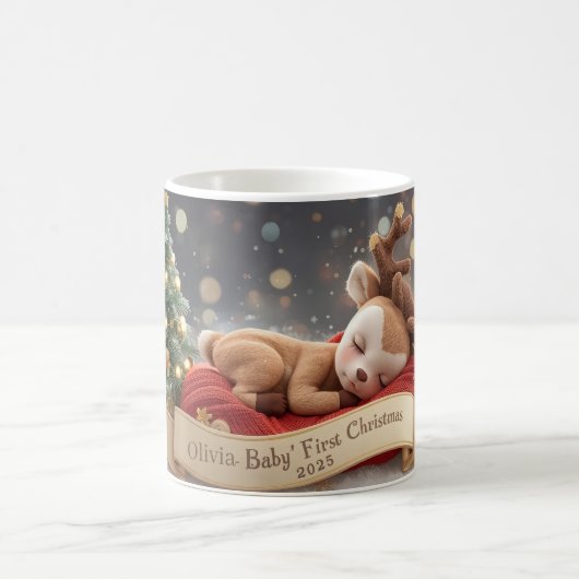 Baby’s First Christmas Personalized Mug Koffiemok (Center)