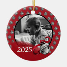 Baby’s first Christmas photo ornament 