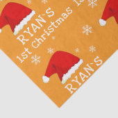 Baby`s First Christmas Red Santa Hat Snowflake Tissuepapier (Detail)