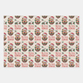 Baby’s First Christmas Teddy Inpakpapier Vel (Voorkant 2)