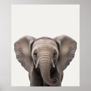 Baby Safari African Oerwoud Animals Elephant Poster
