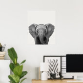 Baby Safari African Oerwoud Animals Elephant Poster (Thuiskantoor)