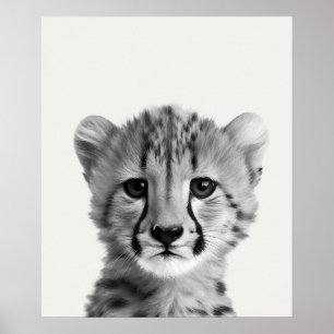 Baby Safari Afrikaanse Jungle Dieren  Jachtluipaar Poster