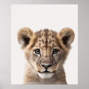 Baby Safari Afrikaanse Jungle Dieren Leeuwenwelp Poster