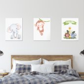 Baby Safari Animal Wall Decor Muurkunst Sets (Slaapkamer)