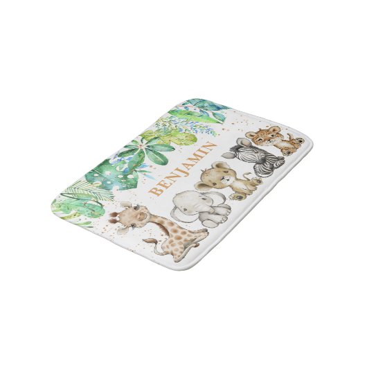 Baby Safari Animals Bath Mat (Gekanteld)