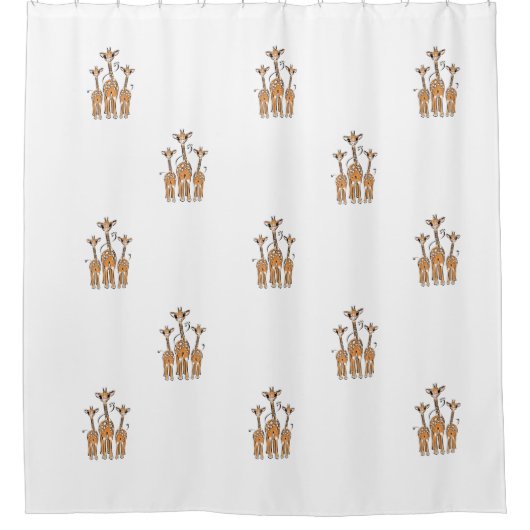 Baby, safari-dieren douchegordijn (Voorkant)