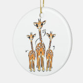 Baby, safari-dieren keramisch ornament (Links)
