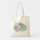 Baby Safari Dieren Tote Bag (Achterkant)