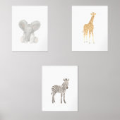 Baby Safari Dierenkwekerij Decor Muurkunst Sets (Voorkant)