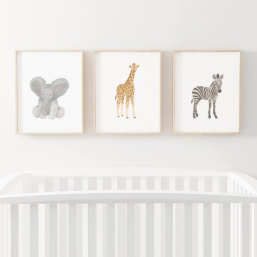 Baby Safari Dierenkwekerij Decor Muurkunst Sets