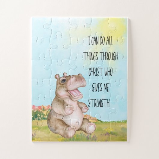 Baby Safari/Hippo Kinder/afspeelkamer Legpuzzel (Verticaal)