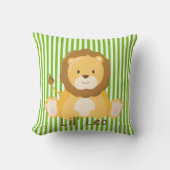 Baby Safari Lion Monogram Kussen (Voorkant)