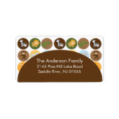 Baby Safari Oerwoud adreslabel Etiket (Voorkant)