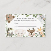 Baby Safari raad eens hoeveel SOCKaart Informatiekaartje (Voorkant)