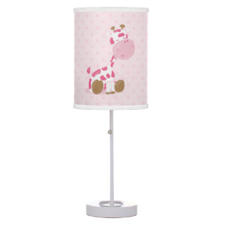 Baby Safari Roze Sleepy Giraffe Kwekerij Art Gift