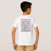 Baby Safe Haven Awareness Ribbon Angel Custom T-sh T-shirt (Achterkant volledig)