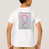 Baby Safe Haven Awareness Ribbon Angel Custom T-sh T-shirt (Achterkant)