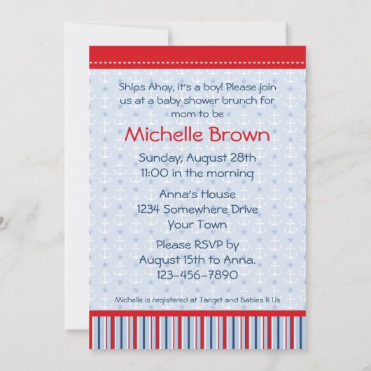 Baby Sailor Suit B Kaart (Achterkant)